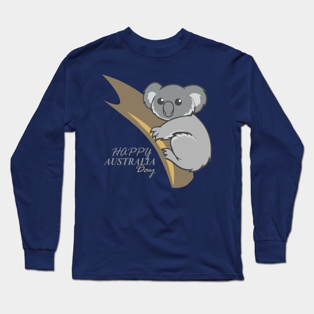 Happy Austalia Day Long Sleeve T-Shirt by zolazilabi